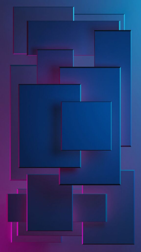 Artistic abstract design with geometric shapes and vibrant colors.